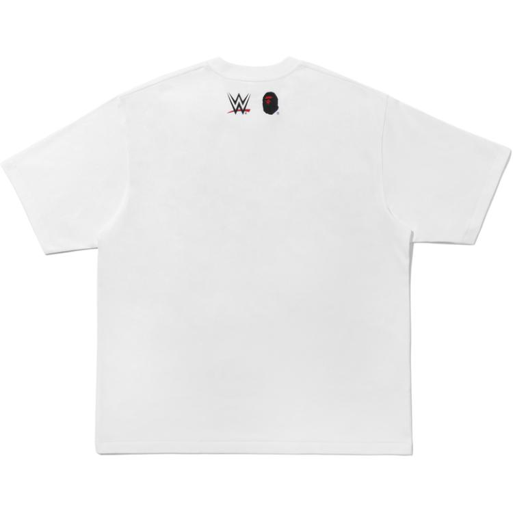 Футболка WWE X TOPPS FW25, мужская A Bathing Ape, белый — фото 3