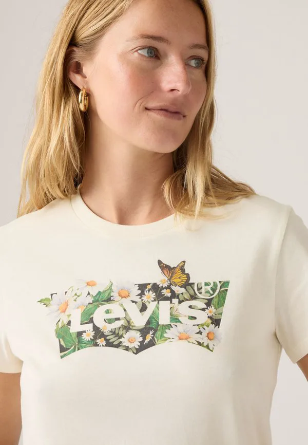 Идеальная футболка с принтом Levi'S, Egret — фото 4