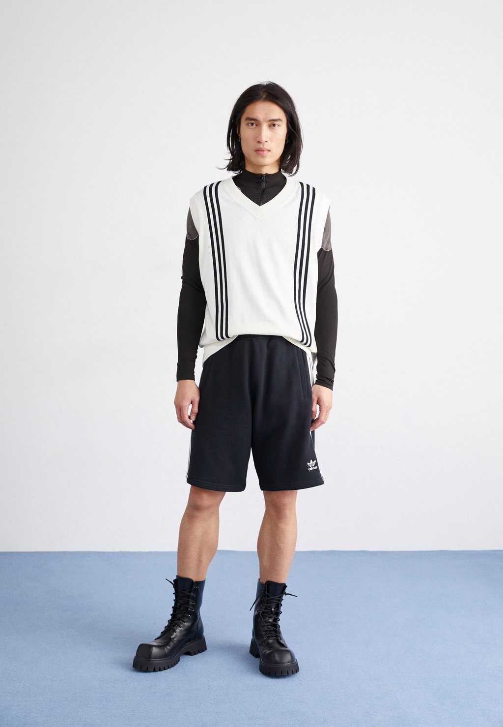 Спортивные брюки 3 Stripe adidas Originals, черный — фото 2