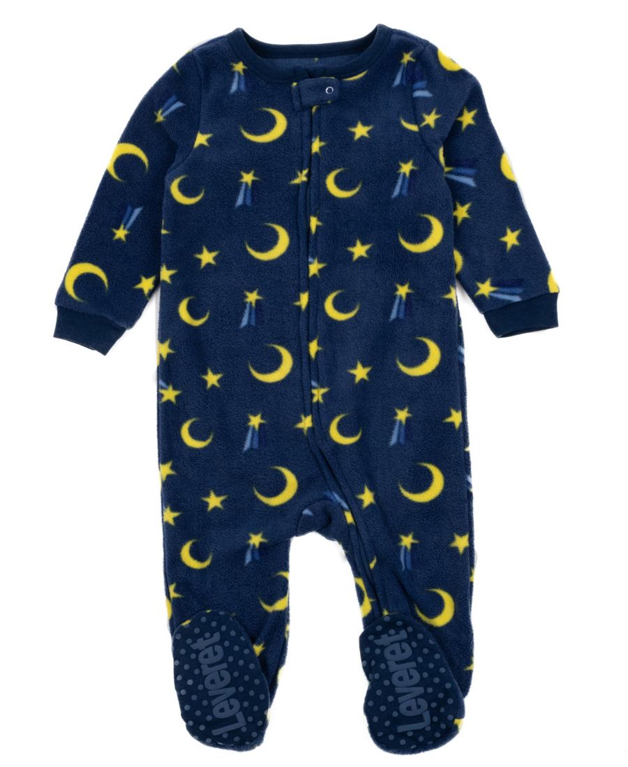 

Детская флисовая праздничная пижама с закрытыми ножками Leveret, Moon