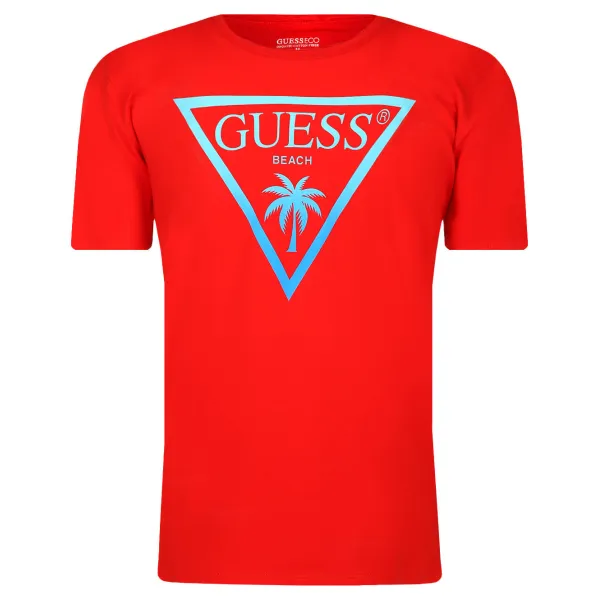 

Футболка стандартного кроя Guess, красный