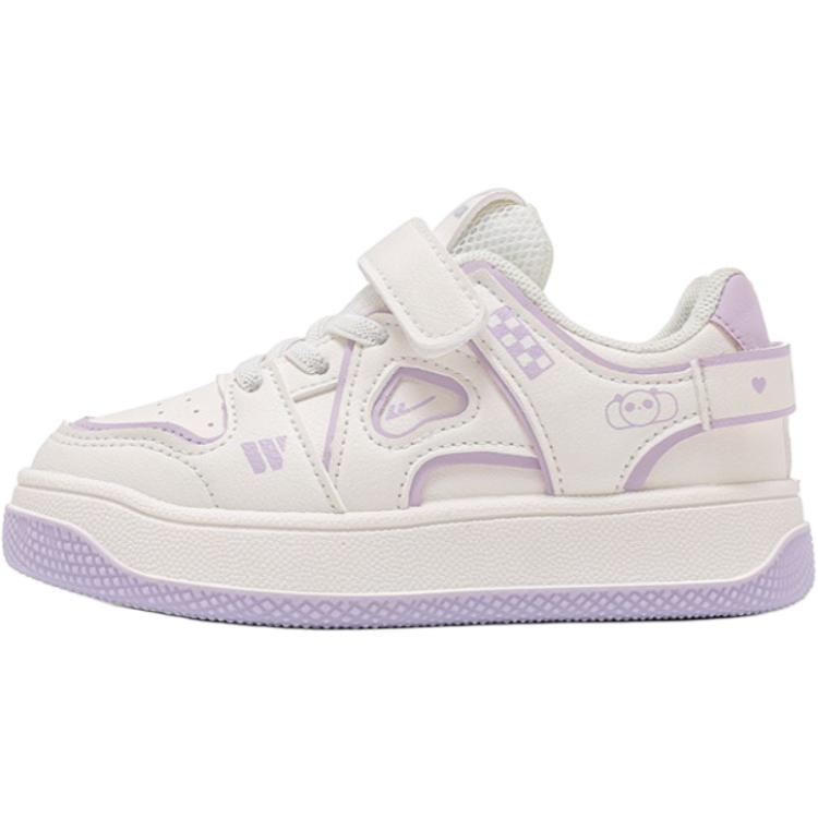 

Нескользящие, амортизирующие, износостойкие, дышащие, низкие детские кроссовки для скейтбординга WARRIOR, бежевый/фиолетовый