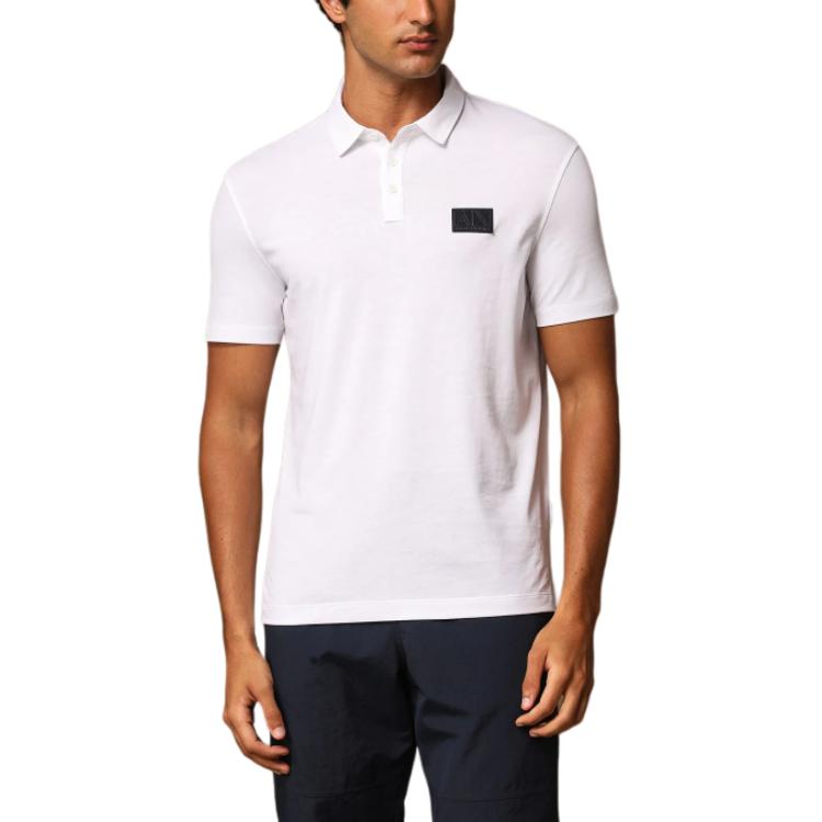 

ARMANI EXCHANGE Футболка-поло AE мужская белая, Белый, ARMANI EXCHANGE Футболка-поло AE мужская белая