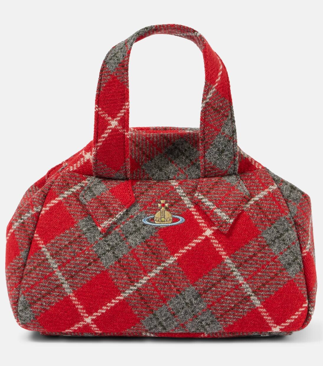 

Архивная сумка-тоут среднего размера из холста Vivienne Westwood, цвет aw24-red