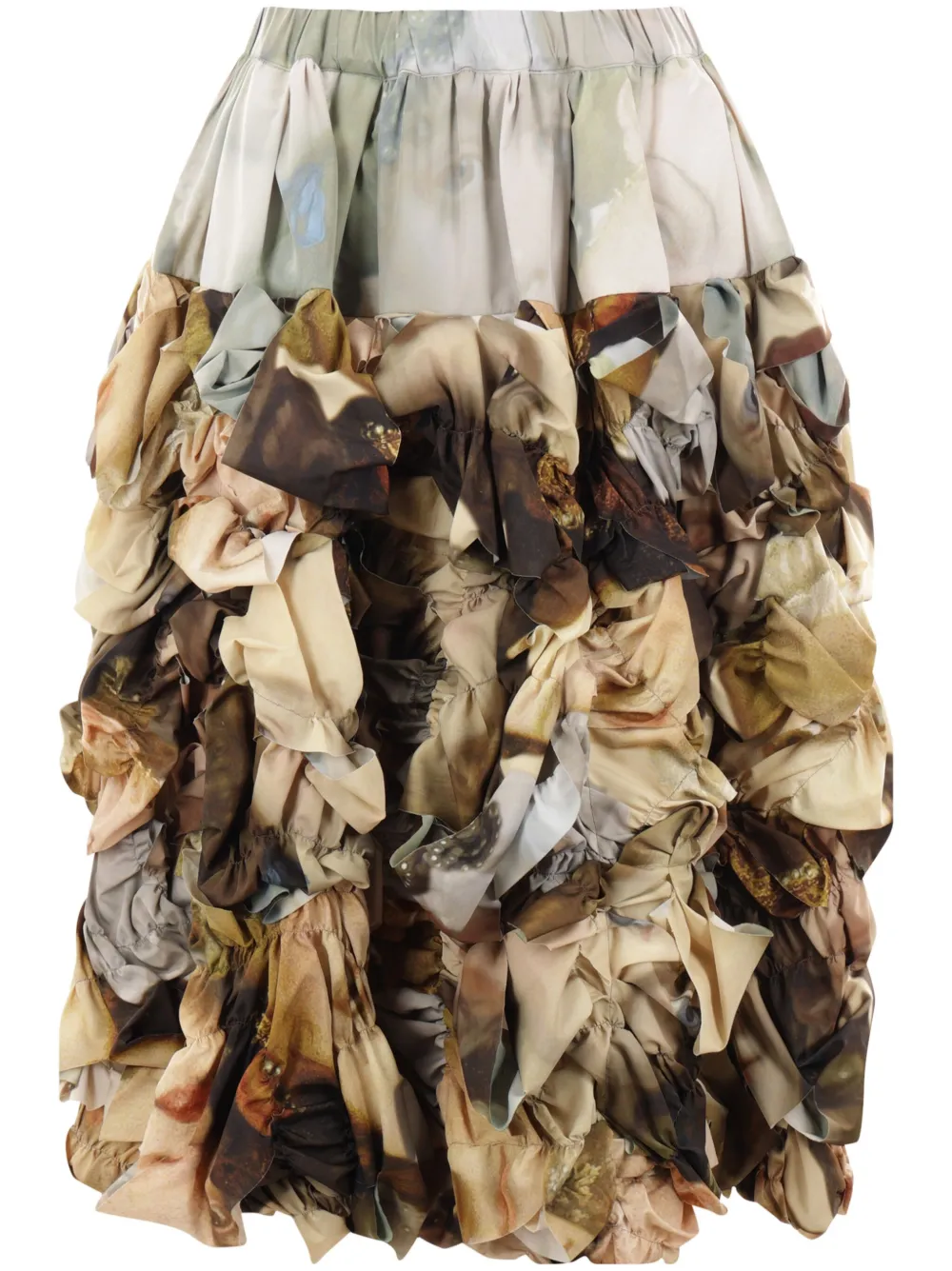 

Юбка миди с принтом COMME DES GARCONS, коричневый