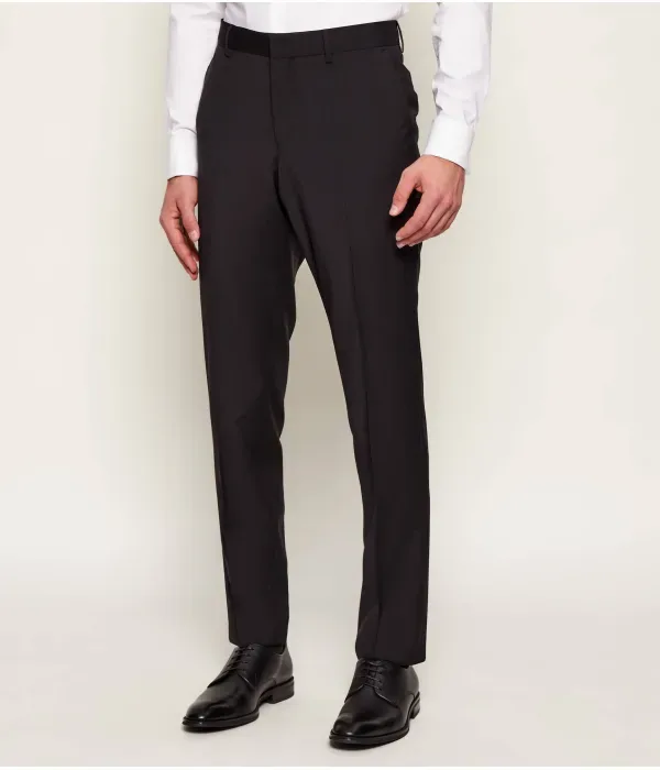 Шерстяные брюки H-Genius-MM-251 slim fit Boss, черный — фото 3