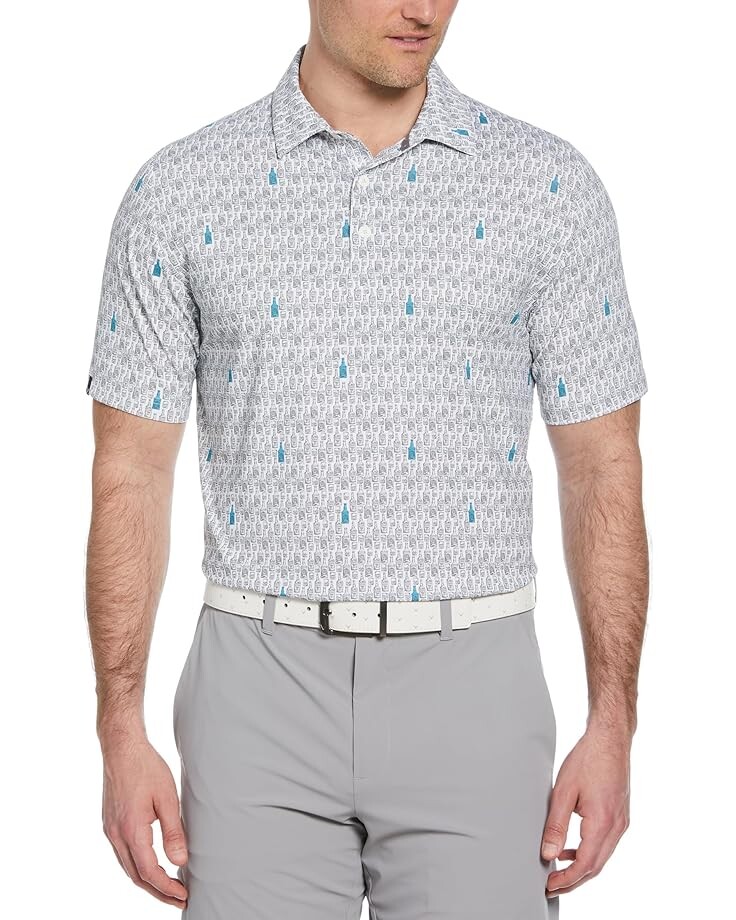 

Поло Callaway All-Over Scotch Novelty Print, цвет Bright White