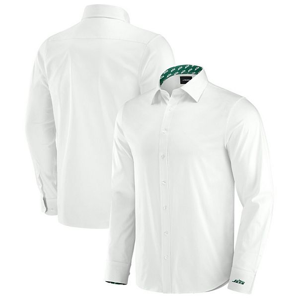 

Мужская рубашка j palmer white new york jets man-in-motion с длинным рукавом Unbranded