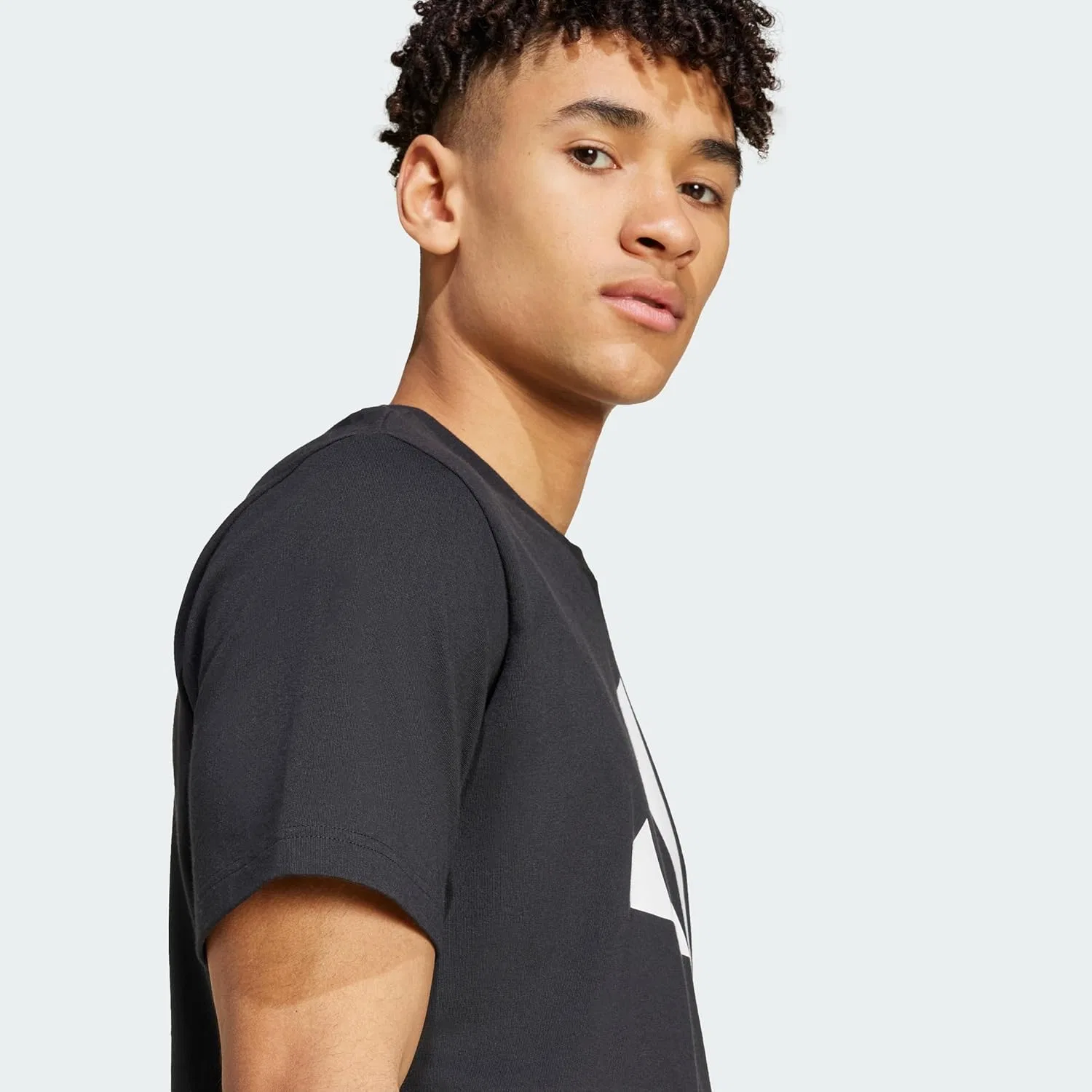 Футболка с принтом adidas PWR 3 Graphic Tee, черный — фото 3