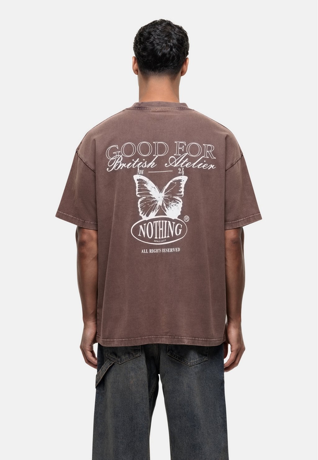 

Футболка с принтом Good For Nothing, коричневый