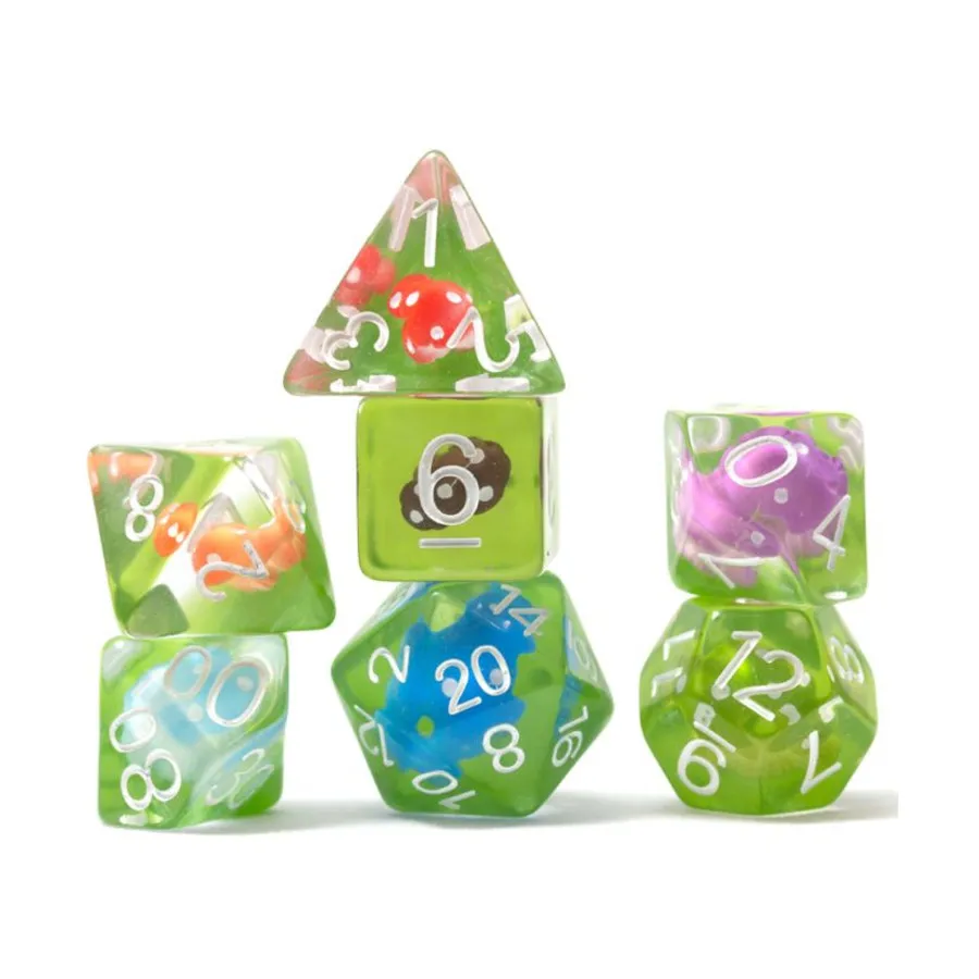 

Поли-набор - Грибная деревня (7), RPG Dice Sets