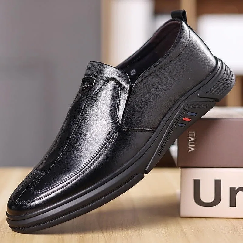 Лоферы кожаные Slip-on, модель Men's, цвет D ZYQHMY — фото 3