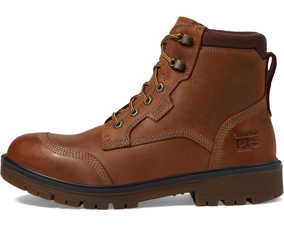Мужские ботинки Timberland PRO Whitman из водонепроницаемой кожи, коричневый — фото 4