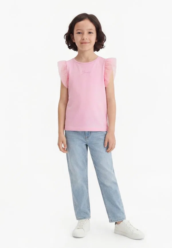 Детская футболка с оборками Guess, Taffy Rose