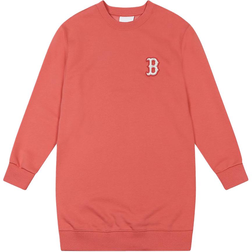 

MLB Женские платья с длинными рукавами персикового розового