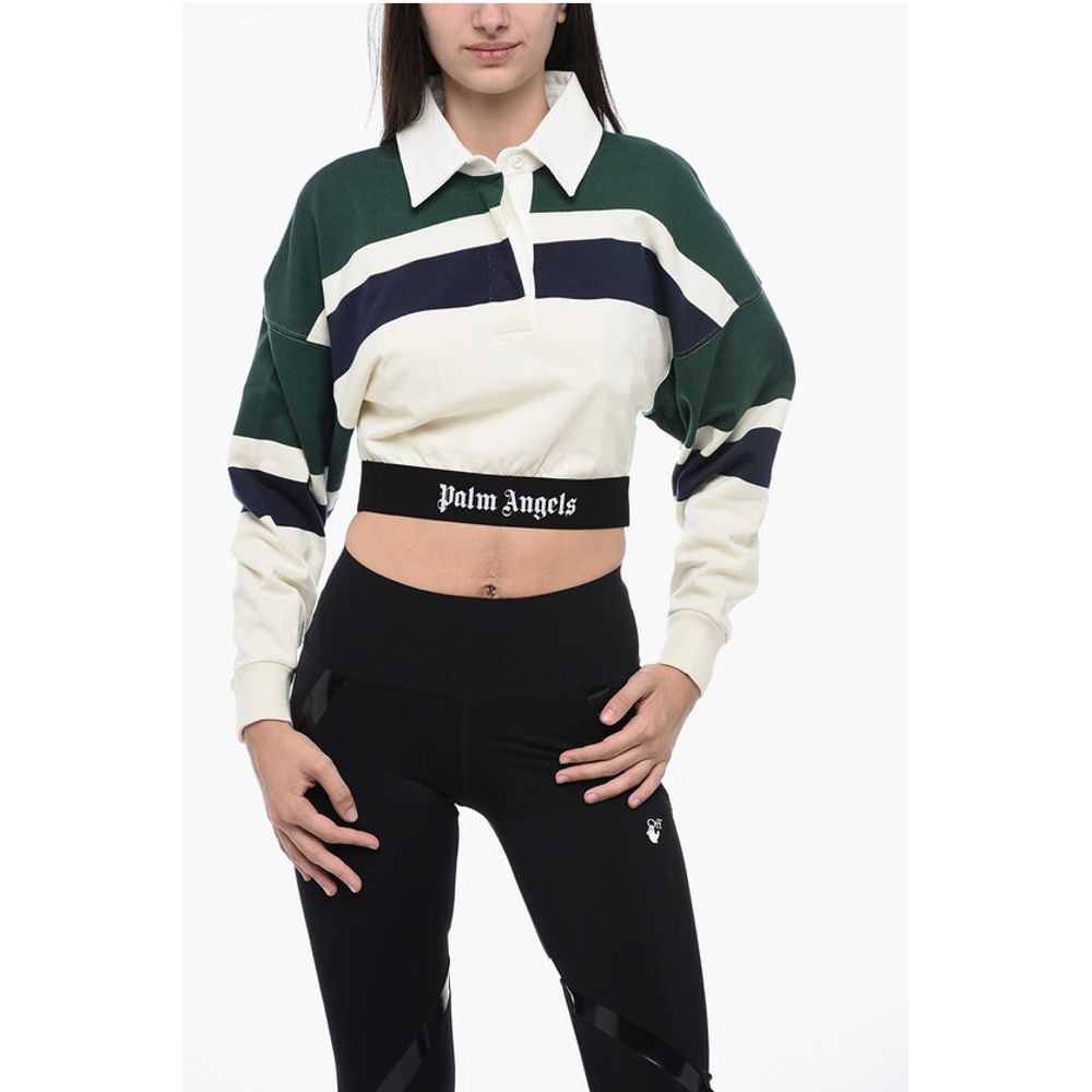 

Бежевая хлопковая рубашка-поло Palm Angels, Beige