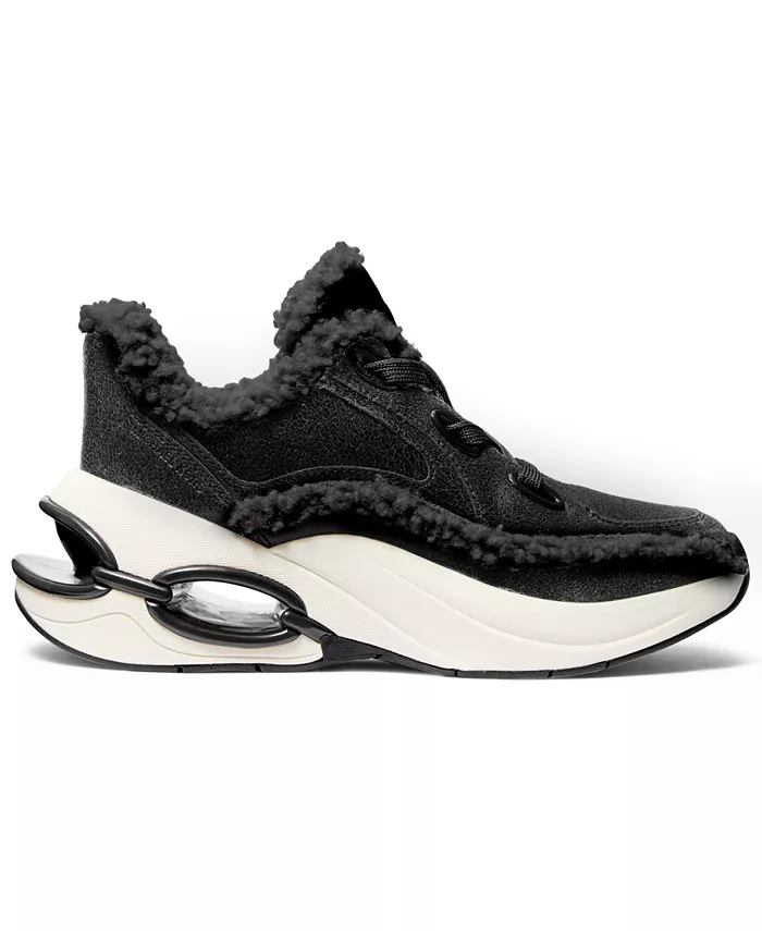 Michael Kors женские кроссовки Toni Trainer Fur Michael Kors, черный — фото 2