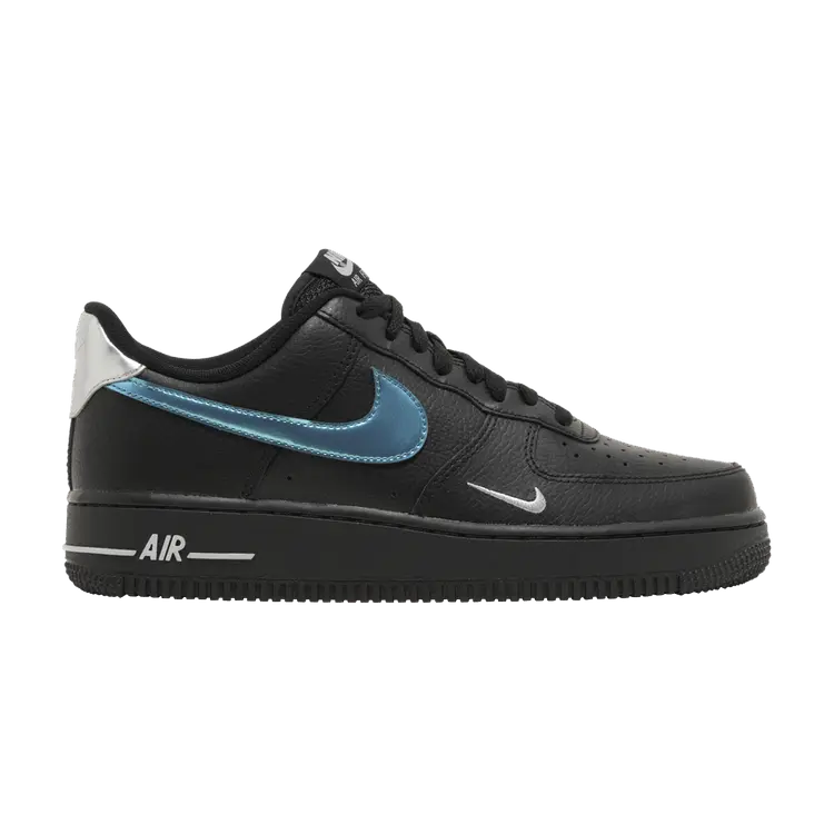 

Кроссовки Nike Air Force 1 '07 'Black Blue Lightning', черный