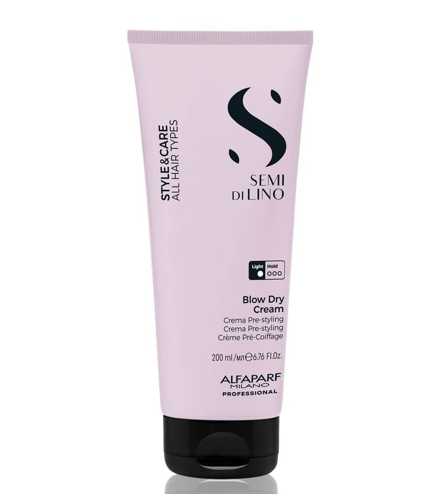 Крем для лица Alfaparf — Semi di Lino Style&Care Blow Dry Cream - для укладки сухих волос, 200 мл — фото 2