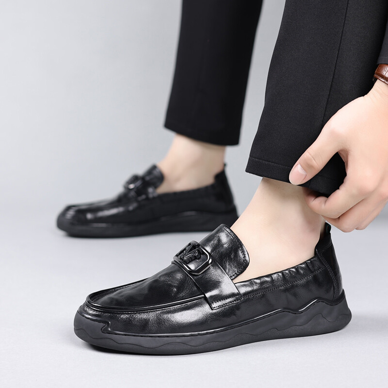 Туфли мужские Men"s Casual Men Low-Top Xiaotoulang, коричневый — фото 4