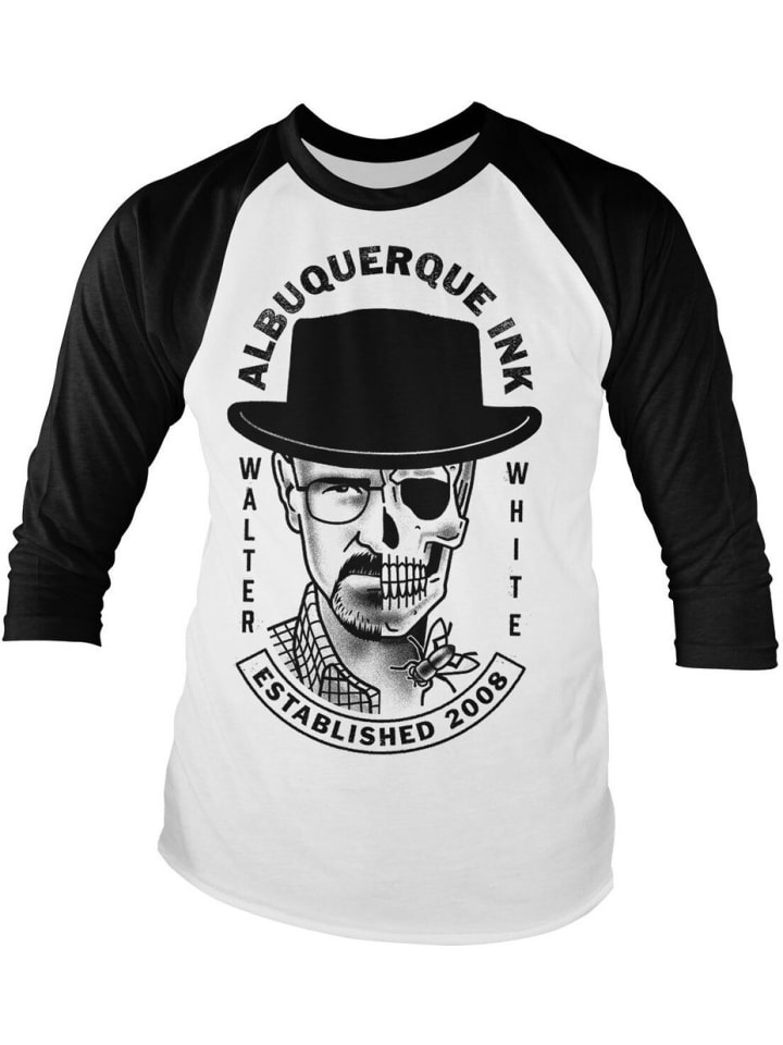 

Футболка Albuquerque Ink Baseball Long Sleeve Tee Breaking Bad, белый