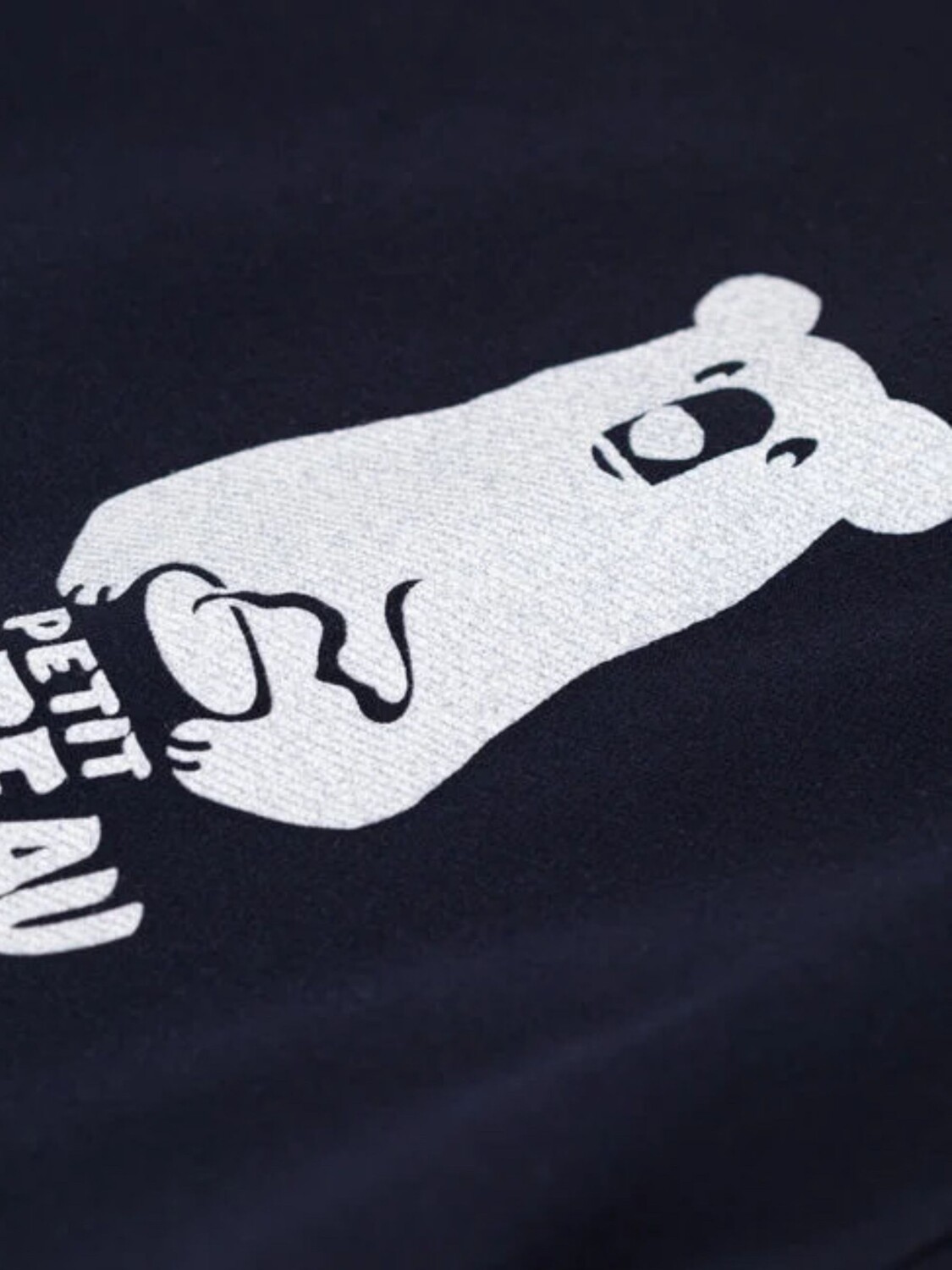 Флисовая толстовка с детским узором Petit Bateau, дым — фото 3