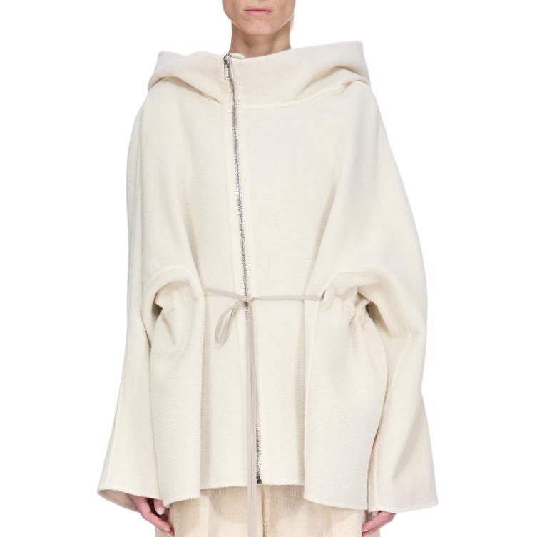 

Куртка с капюшоном на молнии RICK OWENS, milk белый