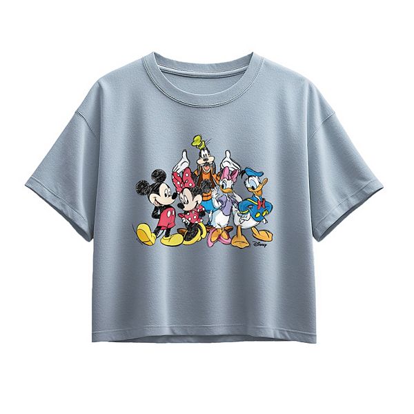 

Футболка с принтом Mickey & Friends для девочек 7-16 лет Disney, Chambray Blue