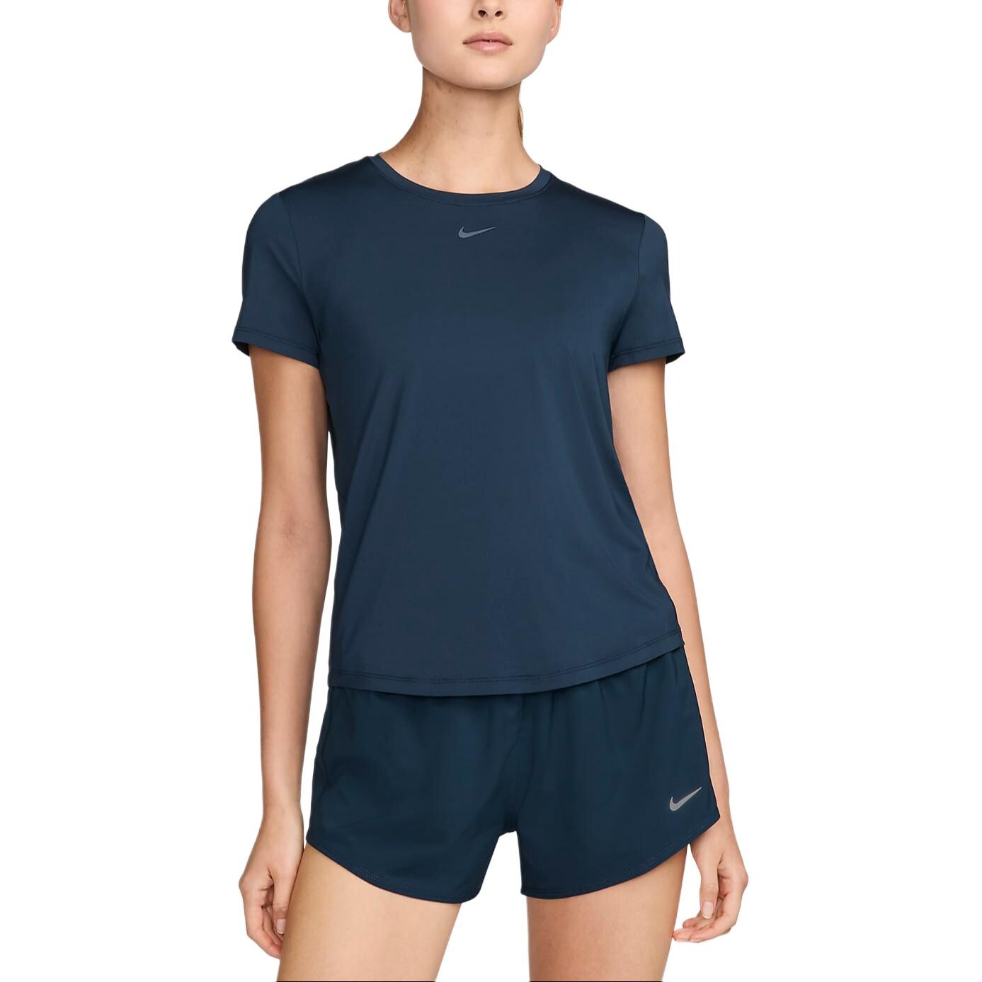 

Футболка женская Nike с логотипом, темно-синий/черный