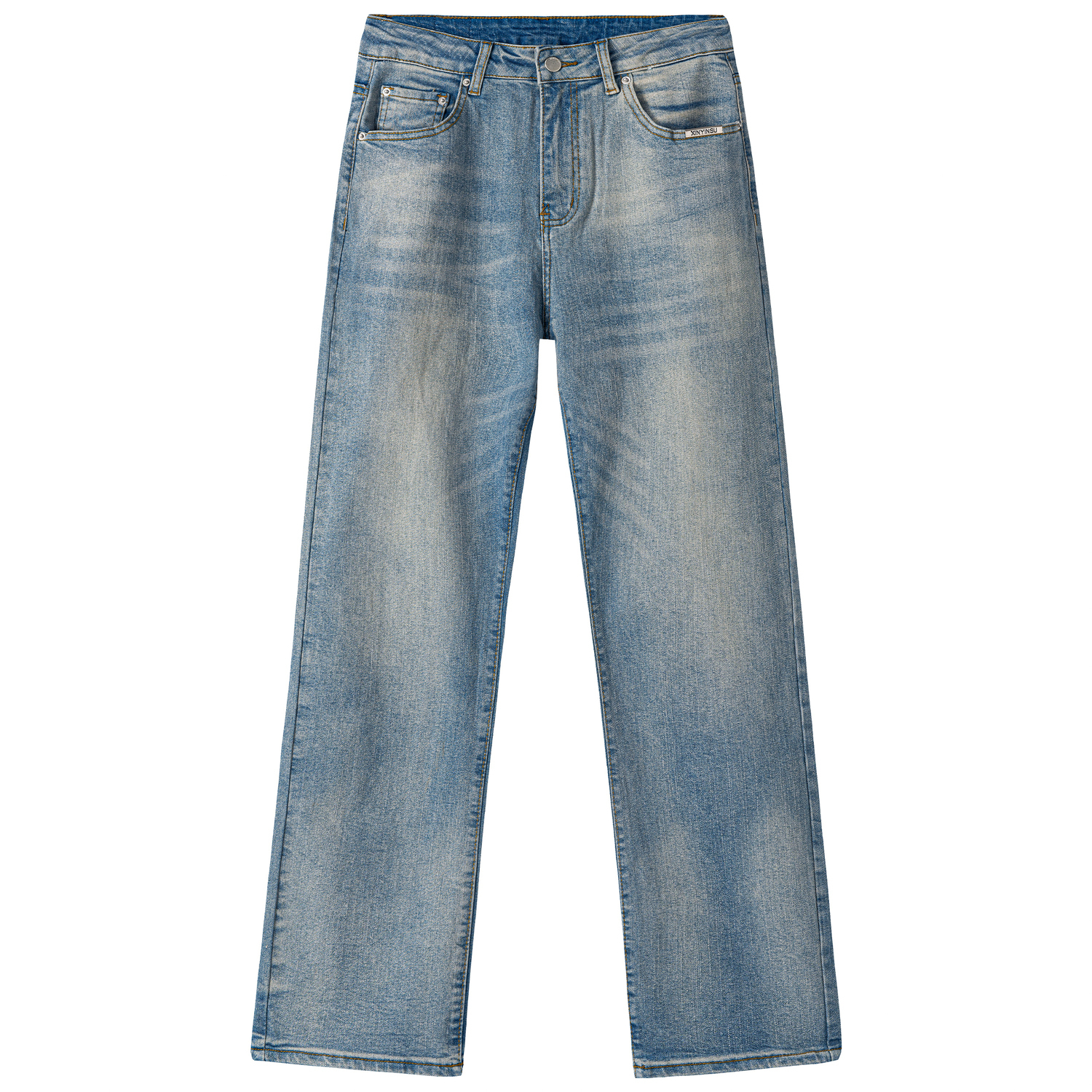 

Джинсы Unisex XINYINSU, желтые (с флисовой подкладкой)