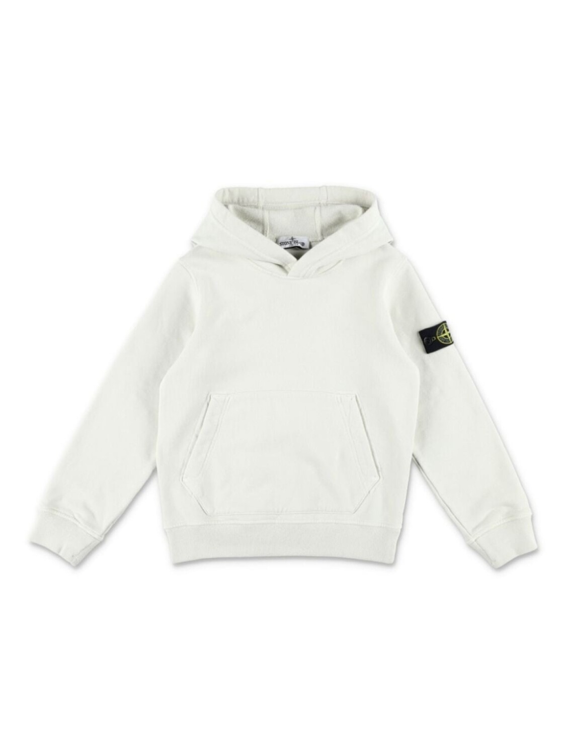 

Stone Island Junior толстовка с значком компаса, белый