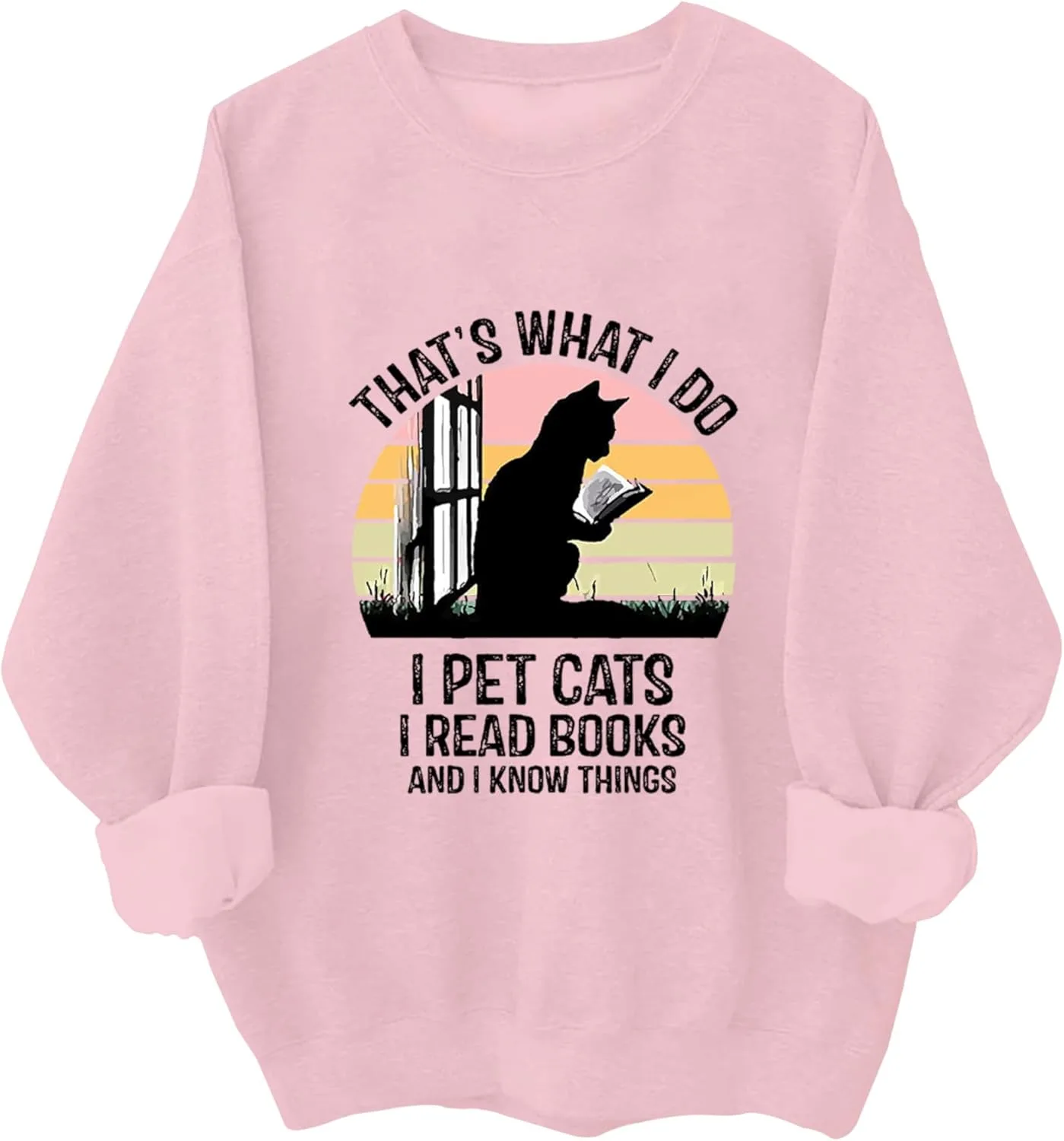 

Толстовка с принтом "That's What I Do I Pet Cats I Read Books And I Know Things" Relliot