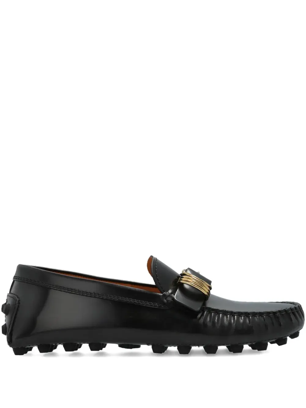 Лоферы с пряжками TOD'S, черный