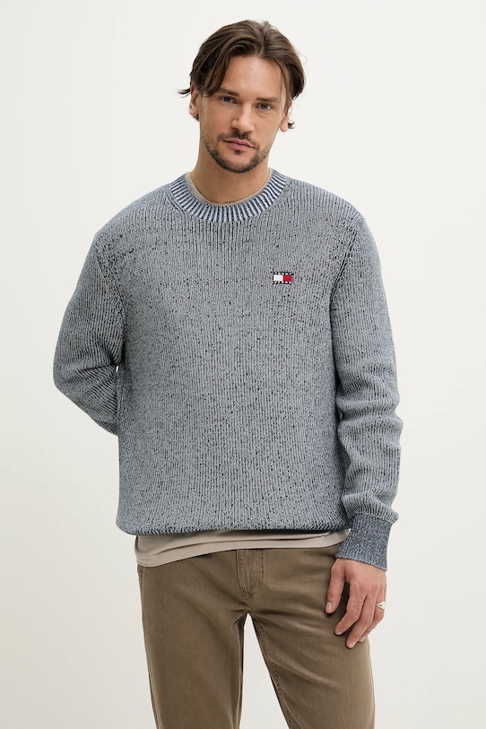 

Хлопковый свитер Tommy Jeans, темно-синий