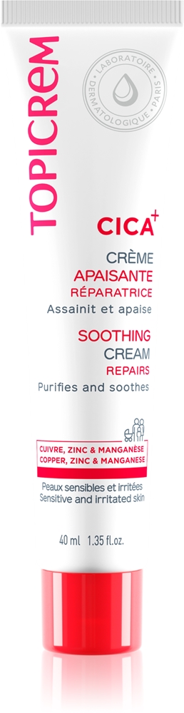 

Cica успокаивающий крем интенсивный восстанавливающий крем для раздраженной кожи Topicrem, 40 мл