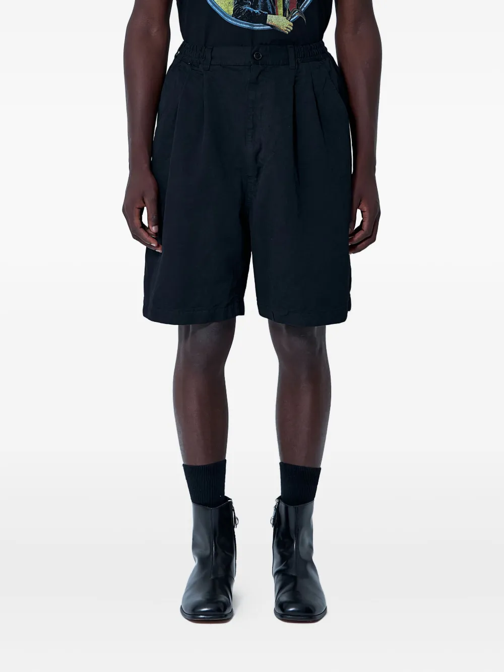 

Шорты со складками Junya Watanabe MAN, черный