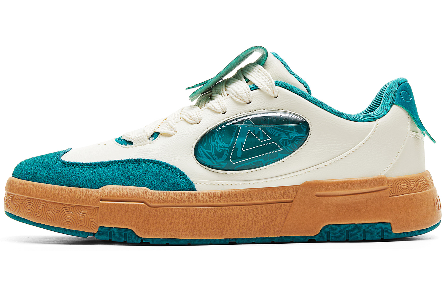 

PEAK Кроссовки для скейтбординга мужские, низкие, парусиновые, белые, зеленые