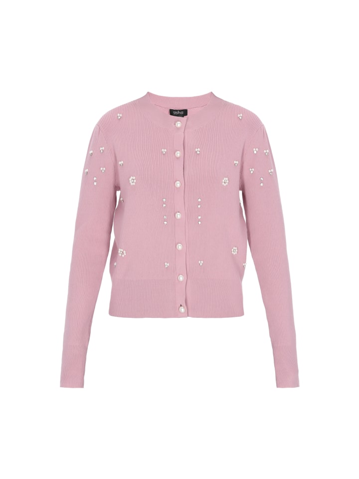

Usha BLACK LABEL Женский кардиган темно-розового цвета
