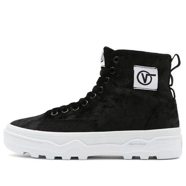 

Кроссовки crushed velvet sentry wc 'black white' Vans, черный