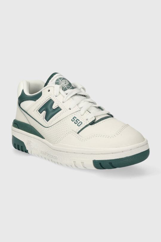 Кожаные кроссовки New Balance, серый — фото 2