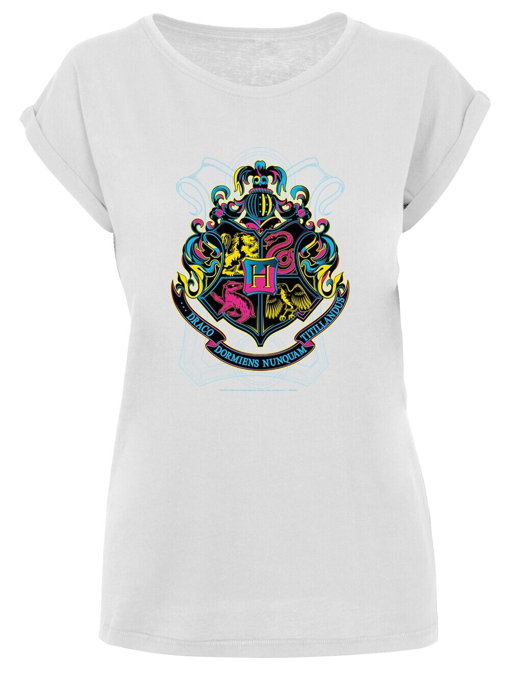 

Рубашка F4Nt4Stic Harry Potter Neon Hogwarts Crest, белый