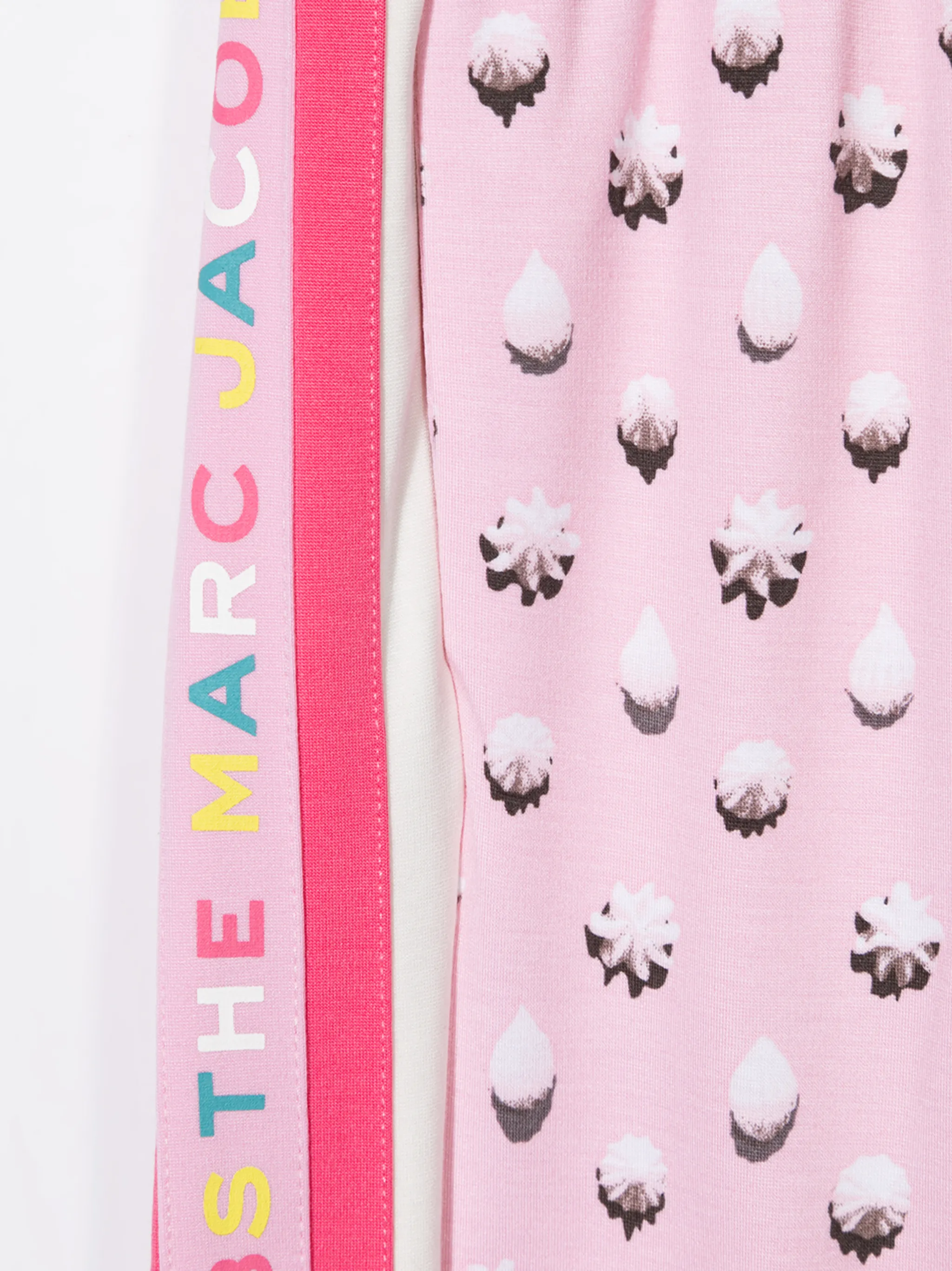 Спортивные брюки с абстрактным принтом Marc Jacobs Kids, розовый — фото 3