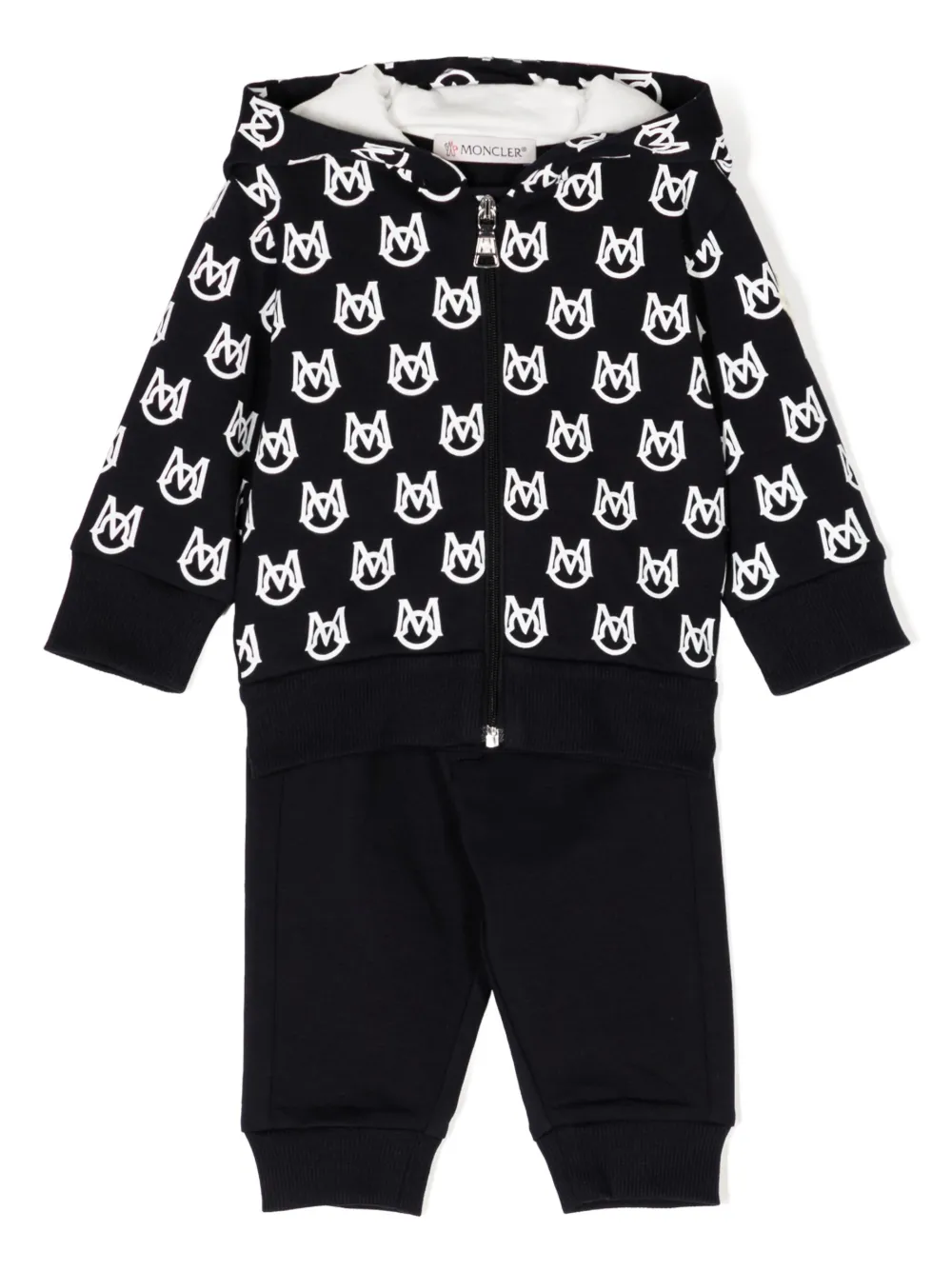 

Спортивный костюм с логотипом Moncler Enfant, черный