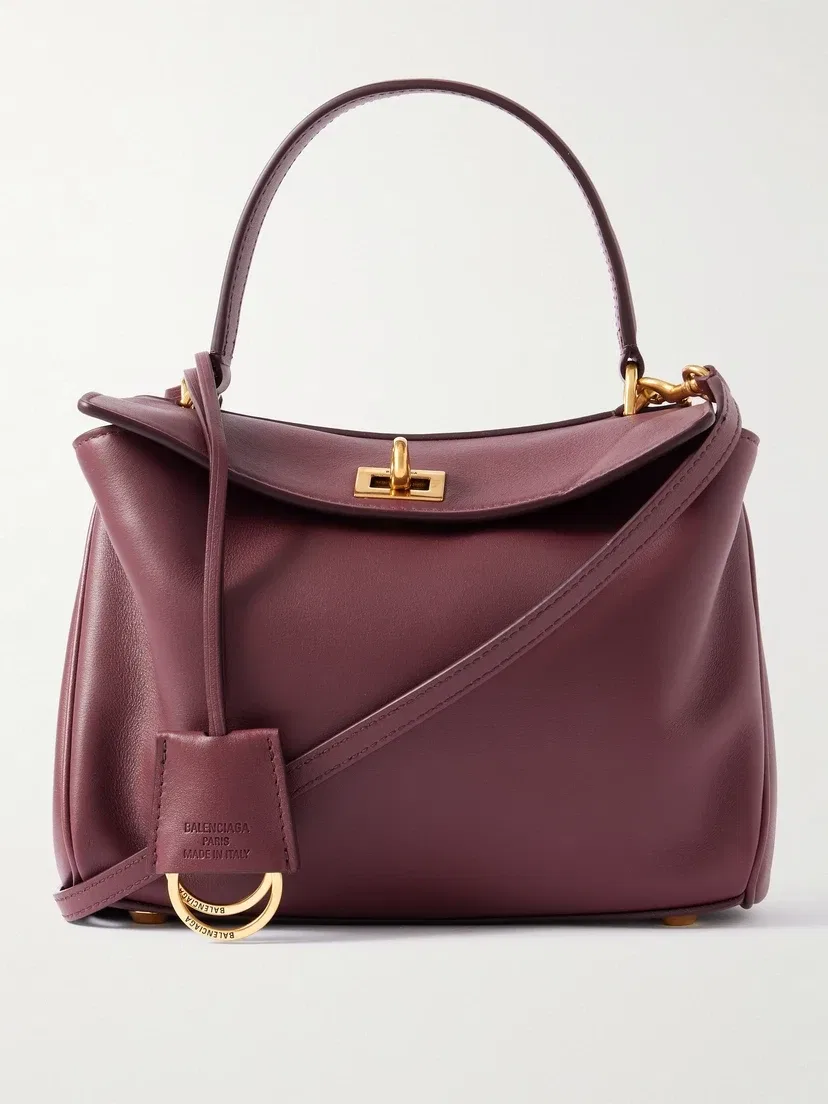 Кожаная мини-сумка Rodeo BALENCIAGA, бордовый