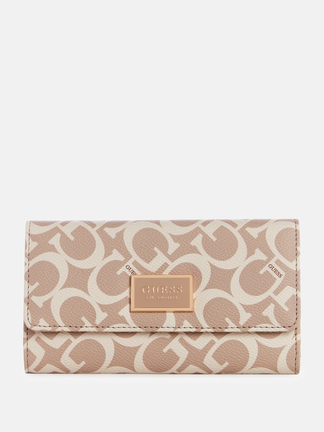 

Тонкий кошелек-клатч с логотипом Abree Guess Factory, цвет Caramel