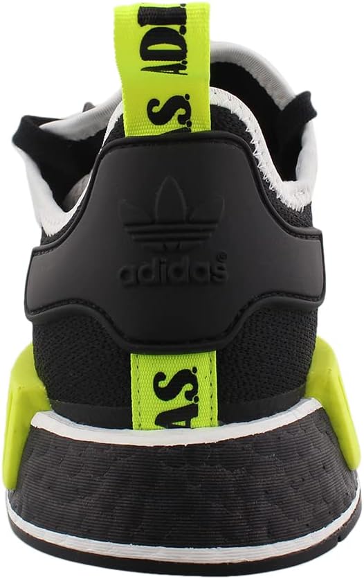 Кроссовки adidas NMDr1 для мужчин, белый/черный/желтый — фото 4