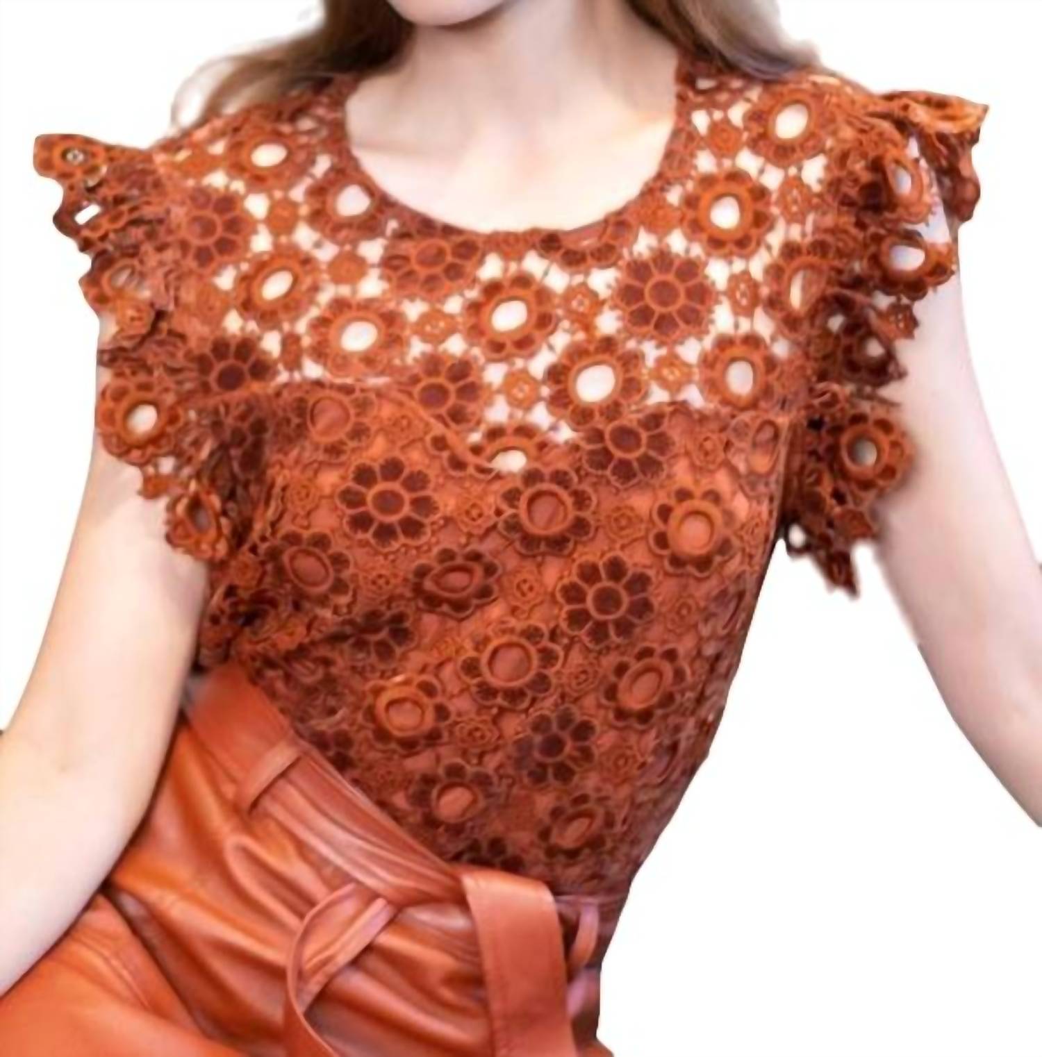 

Топ Грейс из кружева Суматры EVA FRANCO, цвет sumatra lace