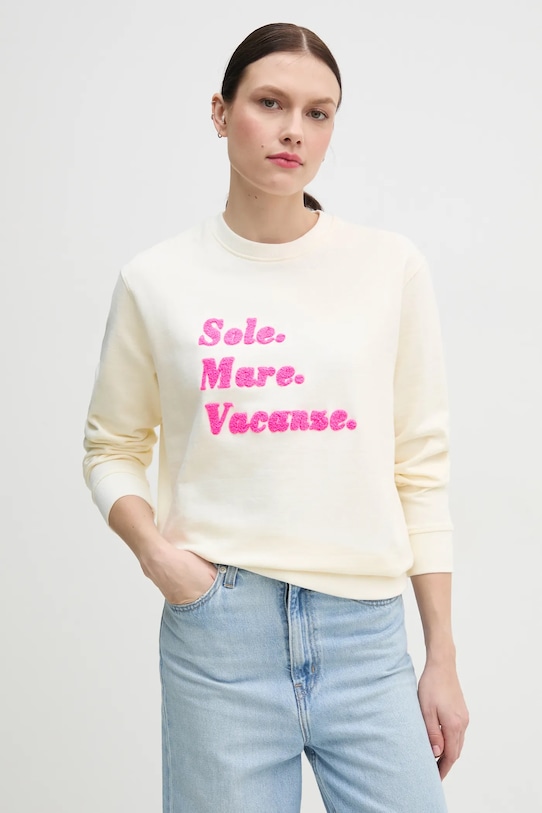 

Толстовка Sole Mare Chenille Drivemebikini, бежевый