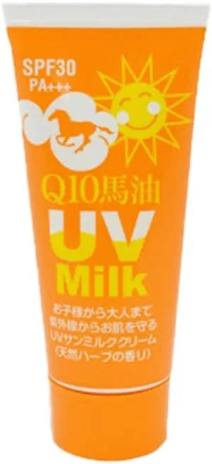 Солнцезащитный крем для лица SPF30 PA+++ 4-в-1 Q10 Horse Oil Herb Sun Milk, 40 мл Fudo Chemical