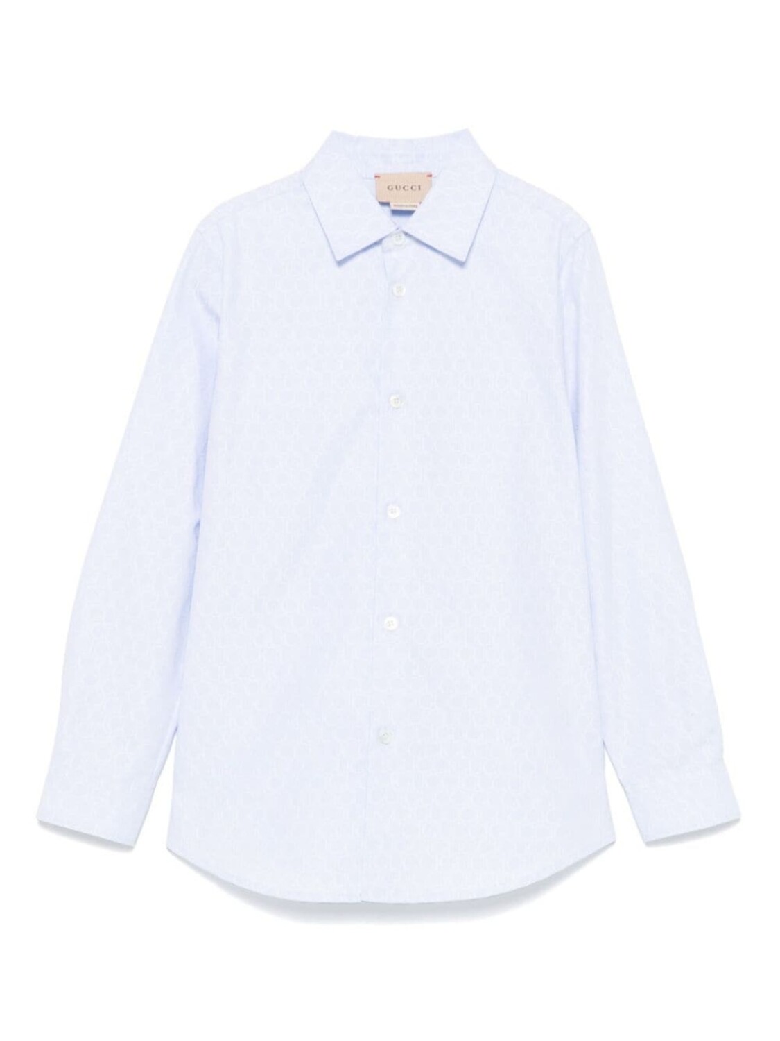 

Gucci Kids хлопковая рубашка, синий
